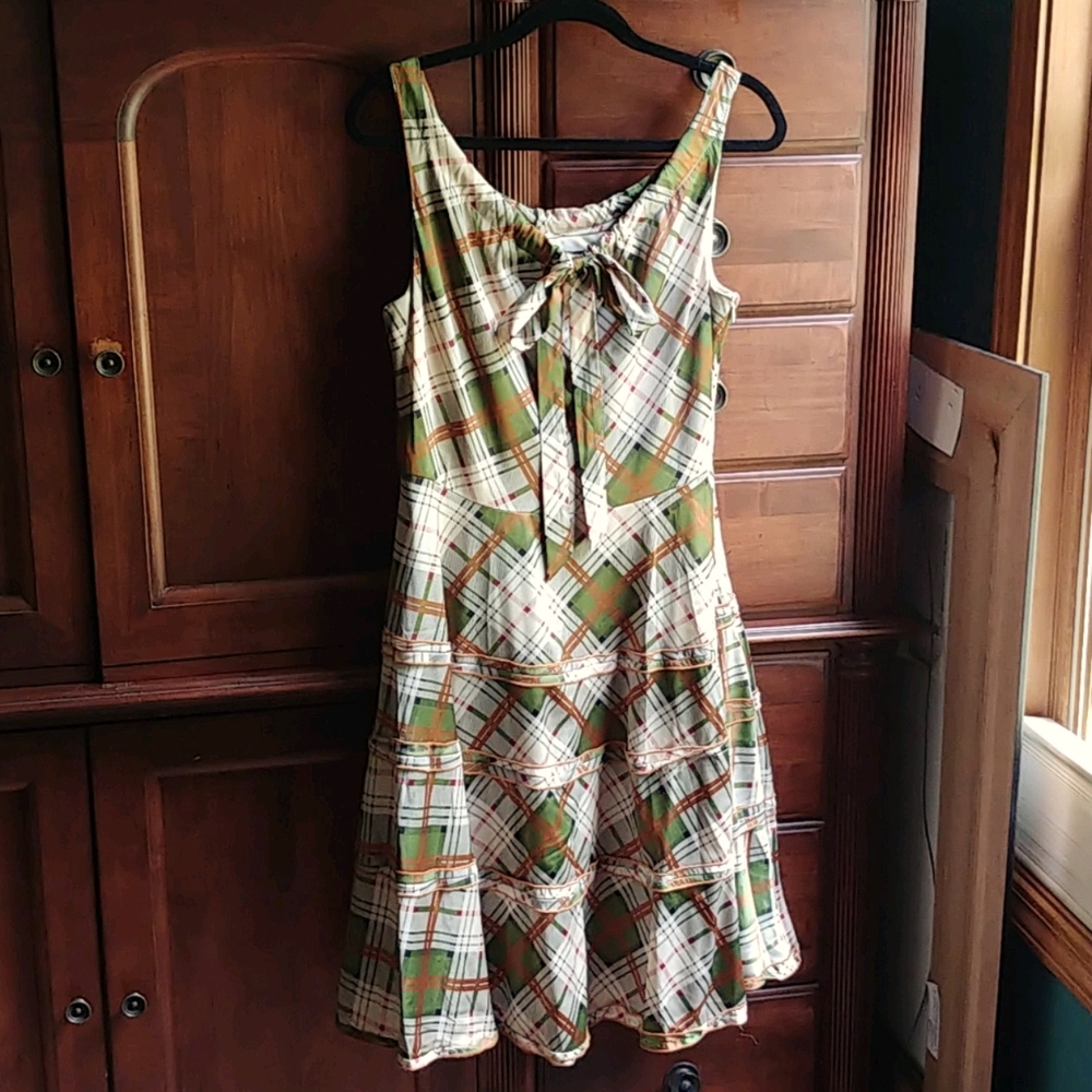 🎄Coconinno Silk Plaid dress🎀